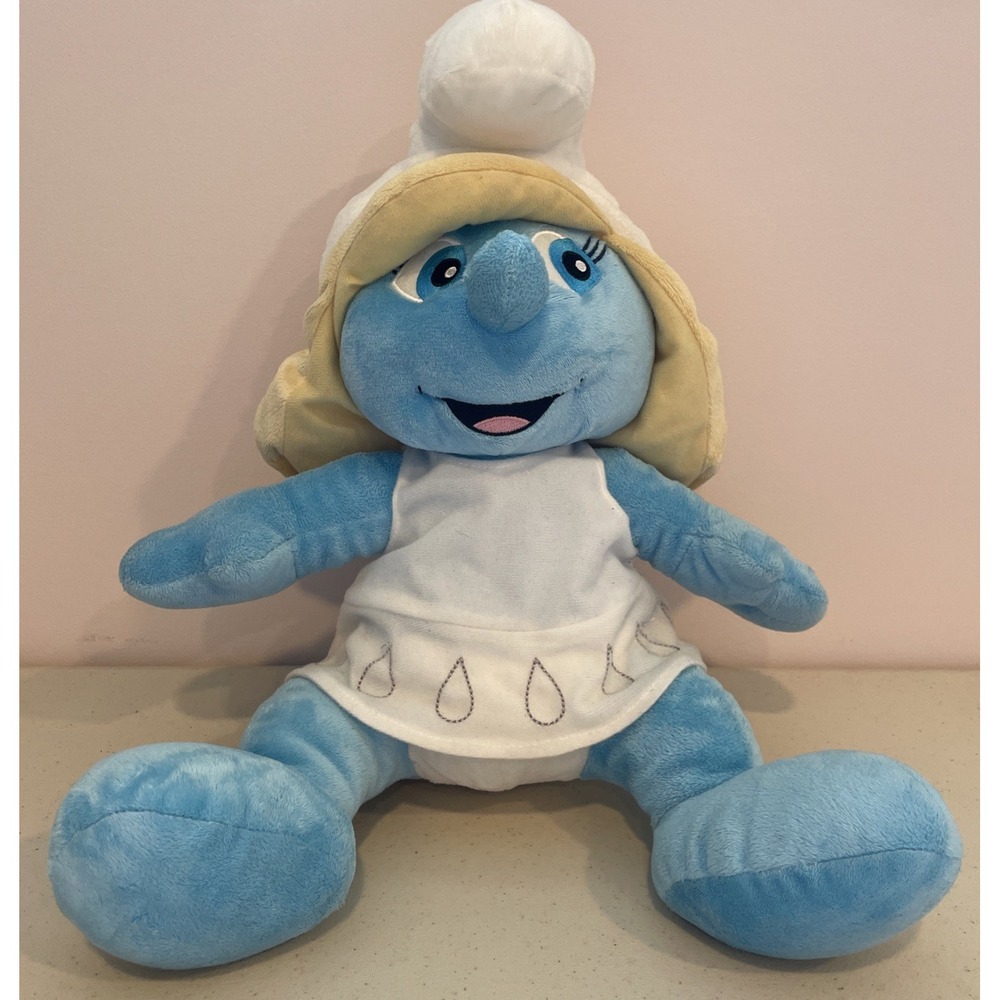 Build-A-Bear Workshop 2011 Smurfette Stuffed Plush Toy VG Cond Clean